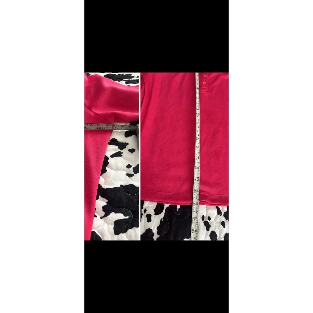 Nike Golf Tour L Performance Dri-FIT Long Sleeve Polo Shirt Magenta Pink Women